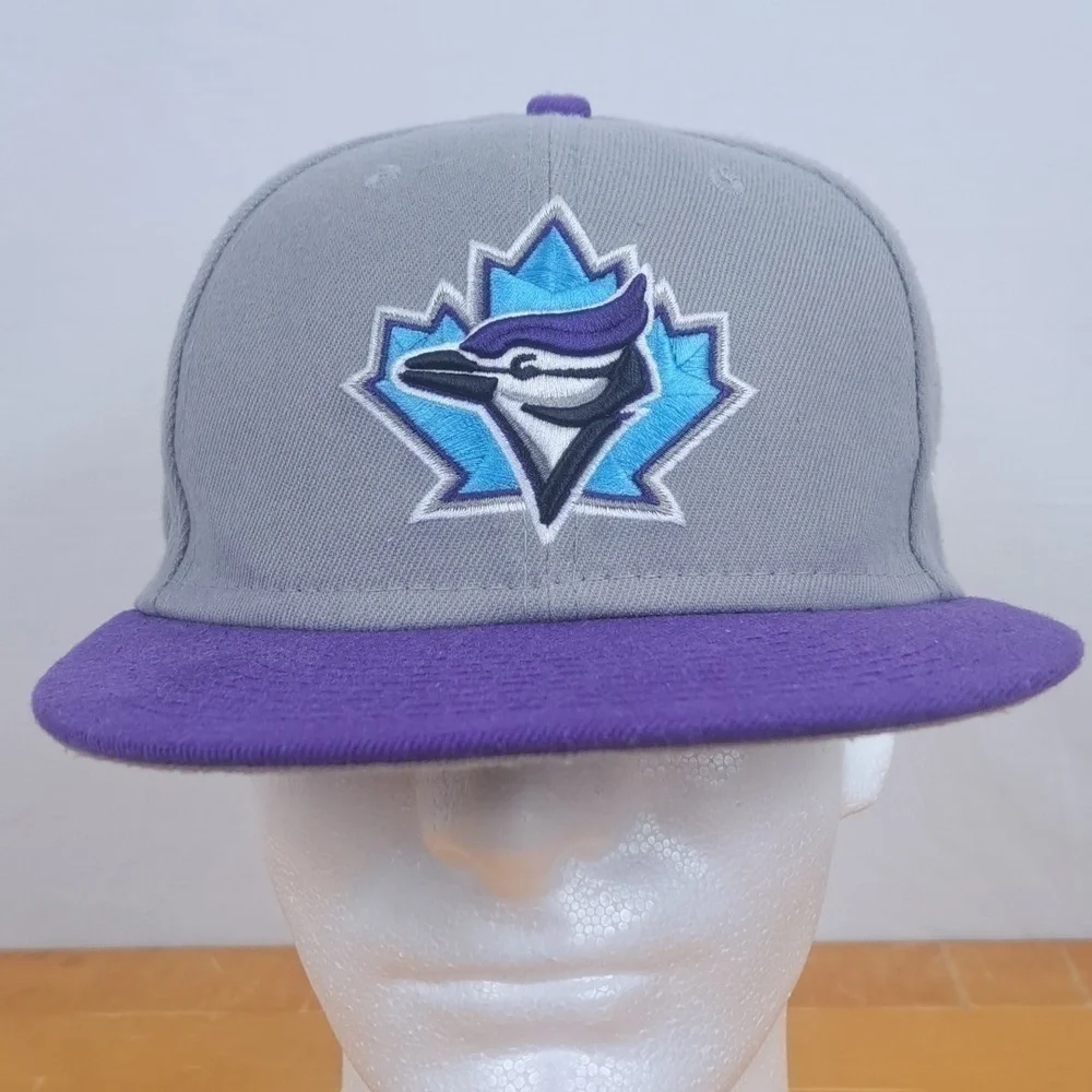 New Era Toronto Blue Jays embroidered logo gray & purple baseball snapback hat